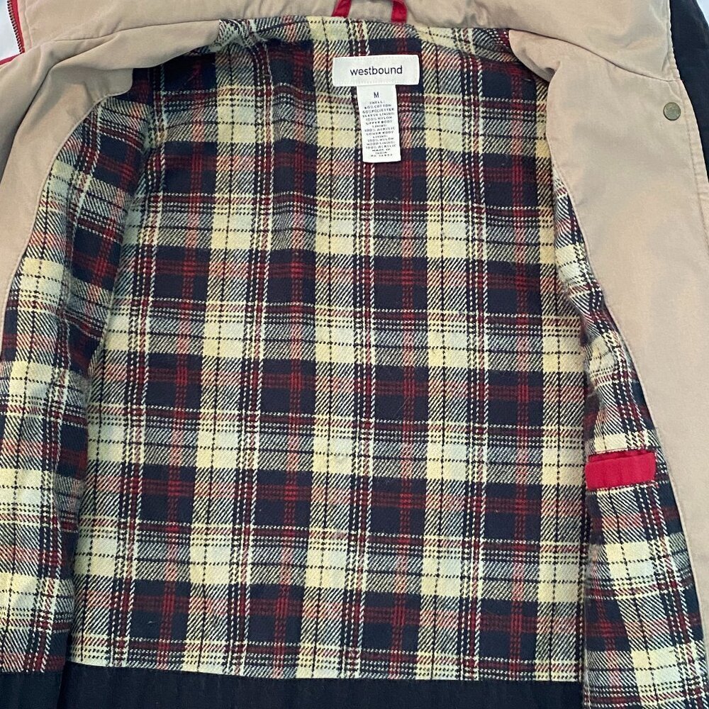 Westbound red barn coat Medium plaid flannel - Picture 4 of 7